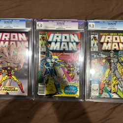 RARE 80s Marvel Comics / Iron Man / CGC Graded / Lot Of 3 