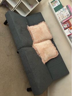 Convertible Futon Sofa Bed – Gray