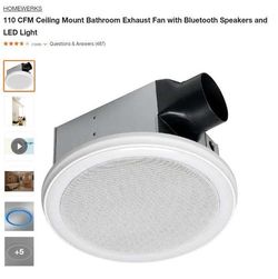 Homewerks Bluetooth Speaker Fan Light Home Netwerks Bluetooth Fan