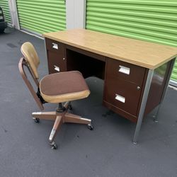 Amazing Vintage Desk W/ Chair