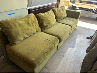 Lovesac 3 Seater Green Couch