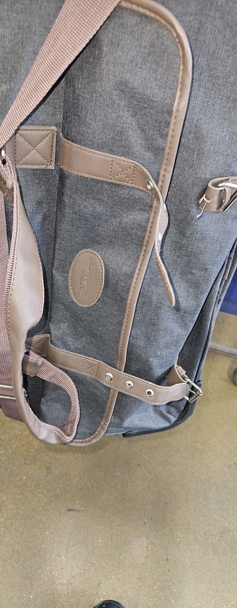 Bob Russo Leather Canvas Bag