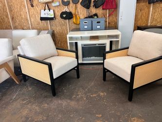 New set of 2 modern accent chairs beige color dimensions pictures