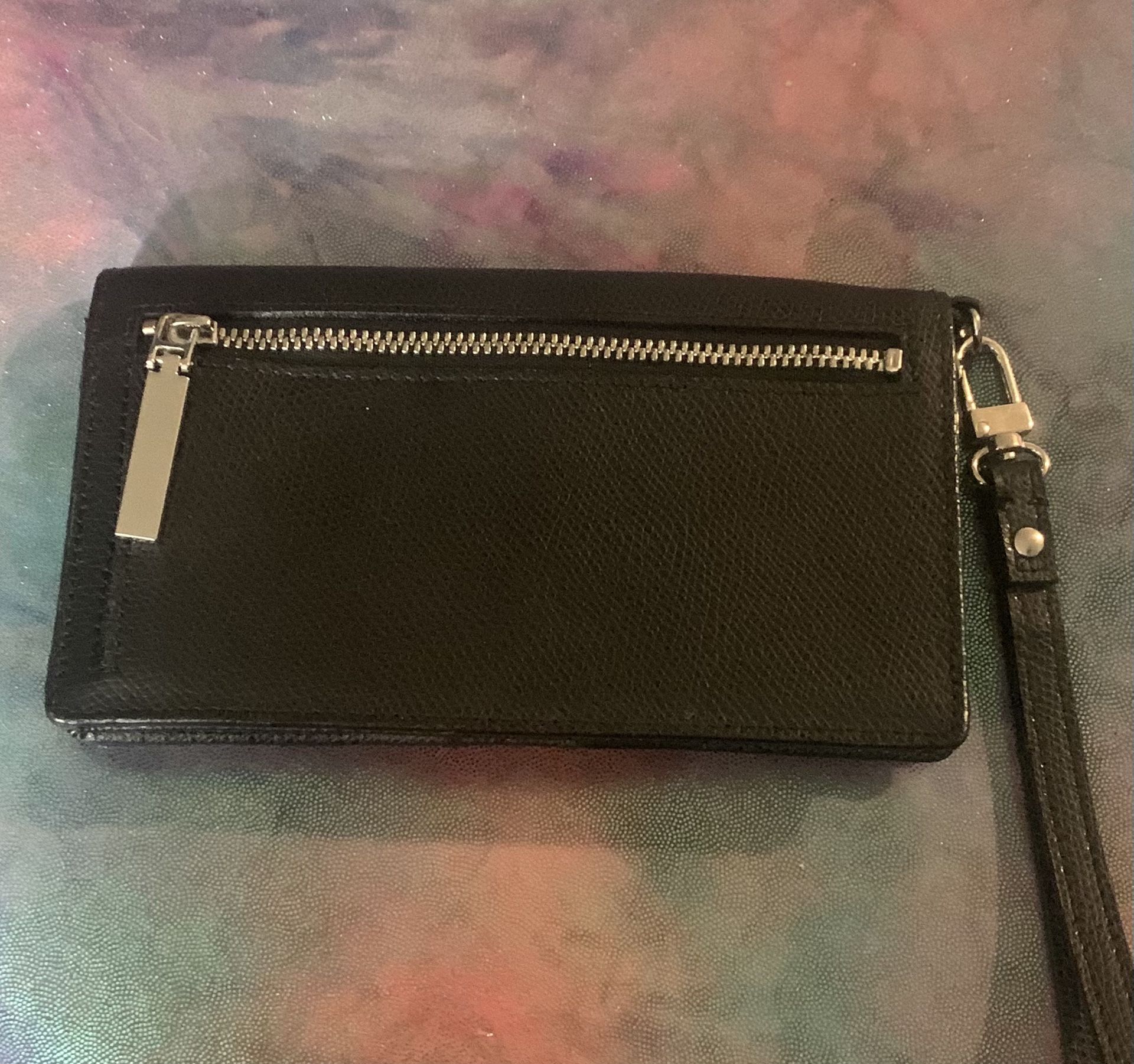 Black Leather Halogen Wallet