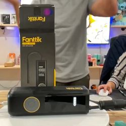 Fanttik Portable Tire Inflator for Compact Car, 1Min Fast Inflate Electric Bike Pump with Digital Tire Pressure