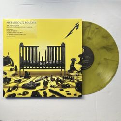 Metallica 72 Seasons Ltd Ed Yellow/Black Swirl Colored Vinyl 2LP Record