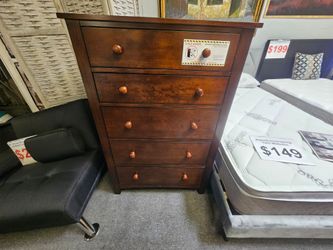 Brand new brown or black 5-drawer chest