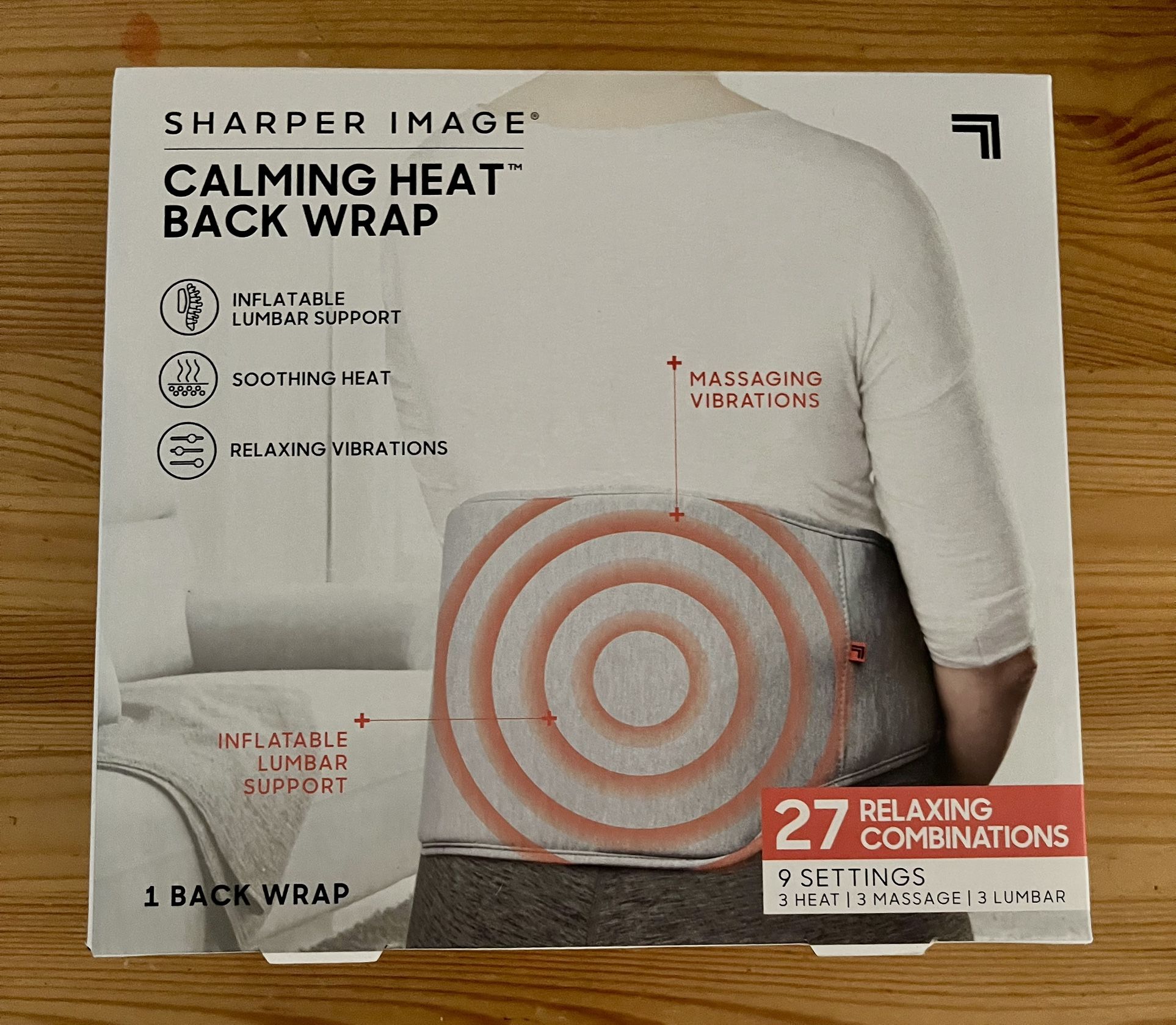 SHARPER IMAGE® CALMING HEAT™ BACK WRAP