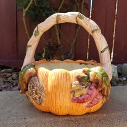 Pumpkin Shaped Flower Pot