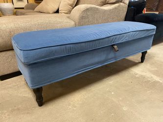 IKEA Stocksund Blue Storage Bench