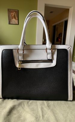 Black and white purse