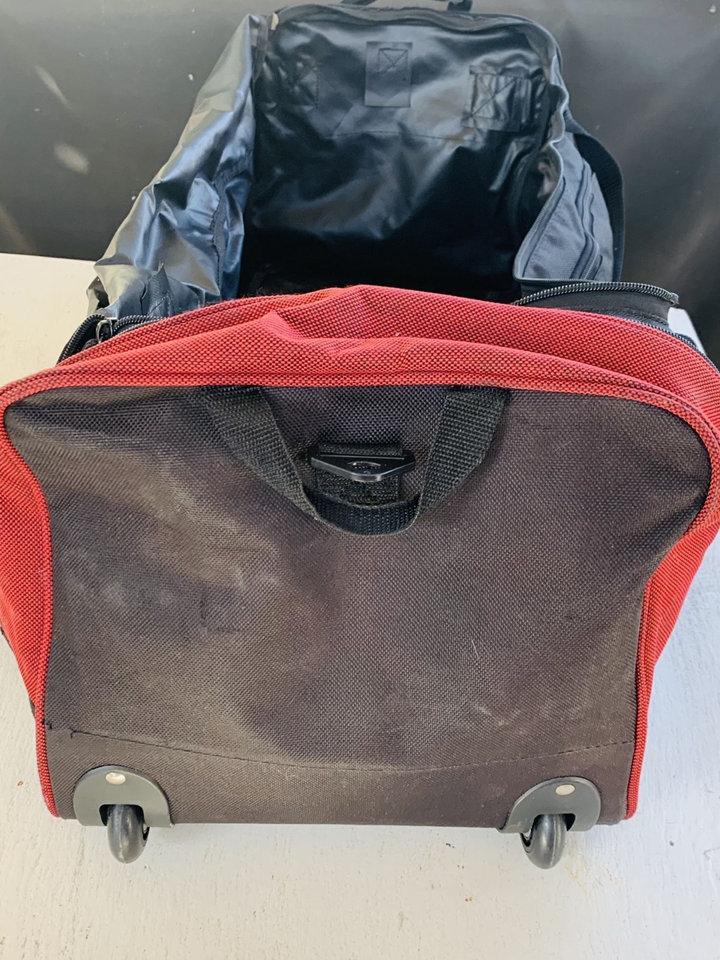 Travel Duffle Bag With Wheels Open Up To 29” Wide