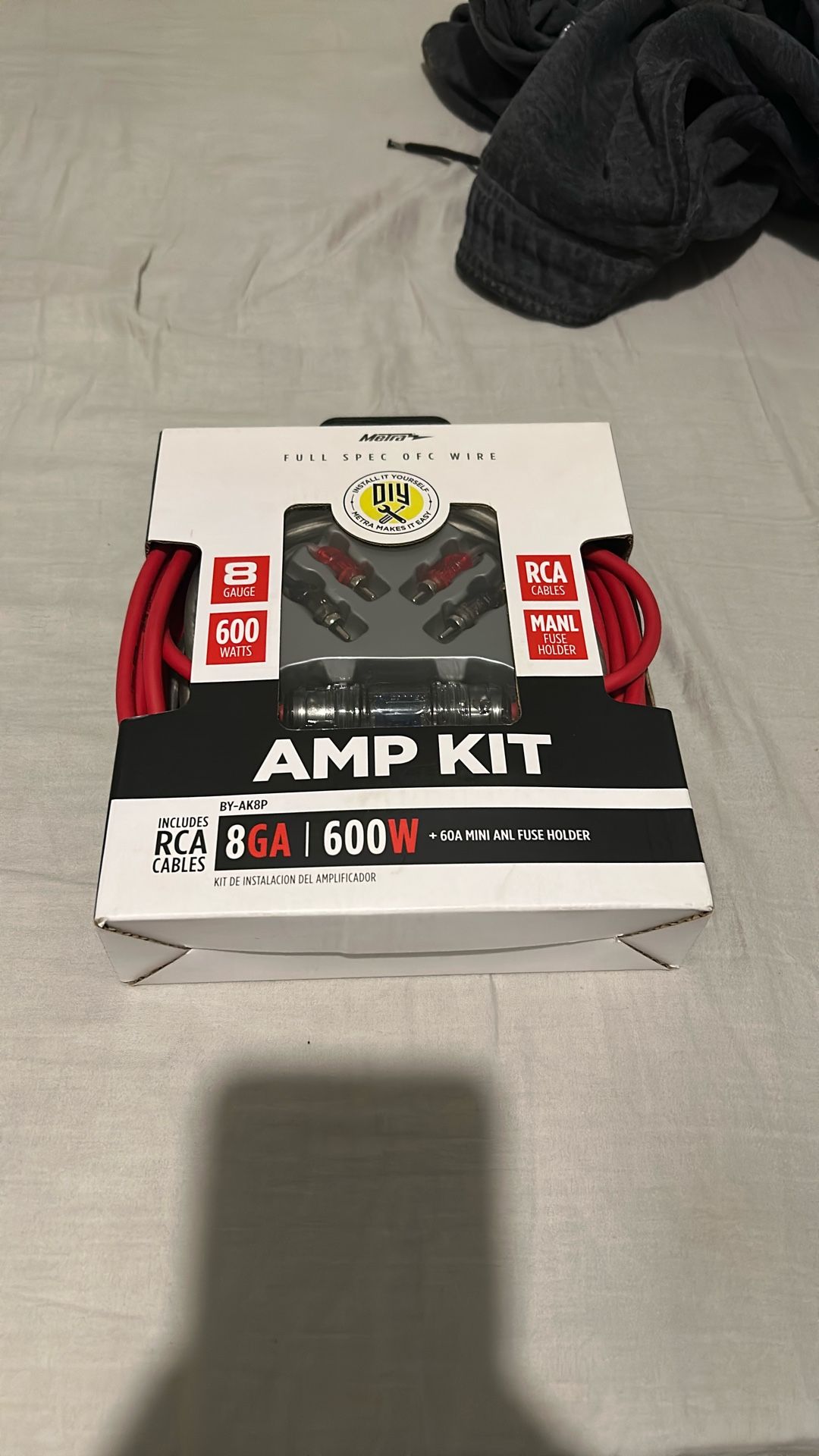 8 Gauge 600 Watt Car Audio Amp Kit