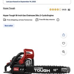 Hyper Tough  18 in. 42cc Gas Chainsaw 