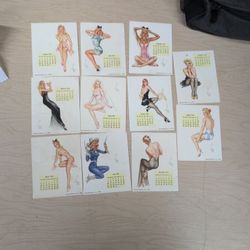 Esquire 1945 Pin Up Picture Calanders 11 Months