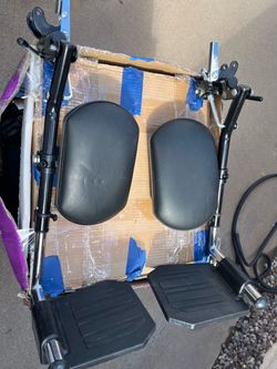Wheelchair Elevated Footrests, New, Adjustable