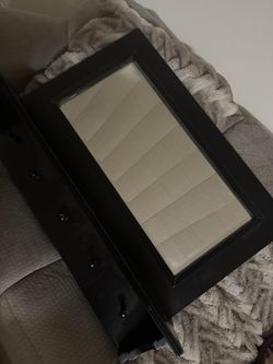 mirror with shelf and hooks