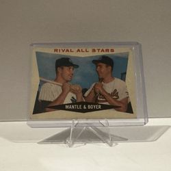 1960 Topps Mickey Mantle Ken Boyer Rival All Stars #160