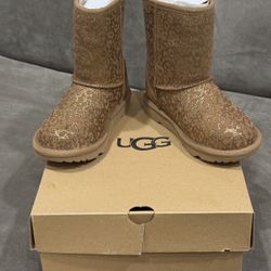 Girls Ugg Boots Glitter Leopard 