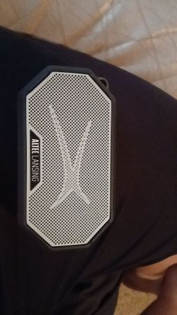 Black and Gray Altec Lansing Speaker