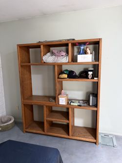 Solid wood shelf