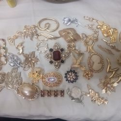 Huge Brooch Lot 