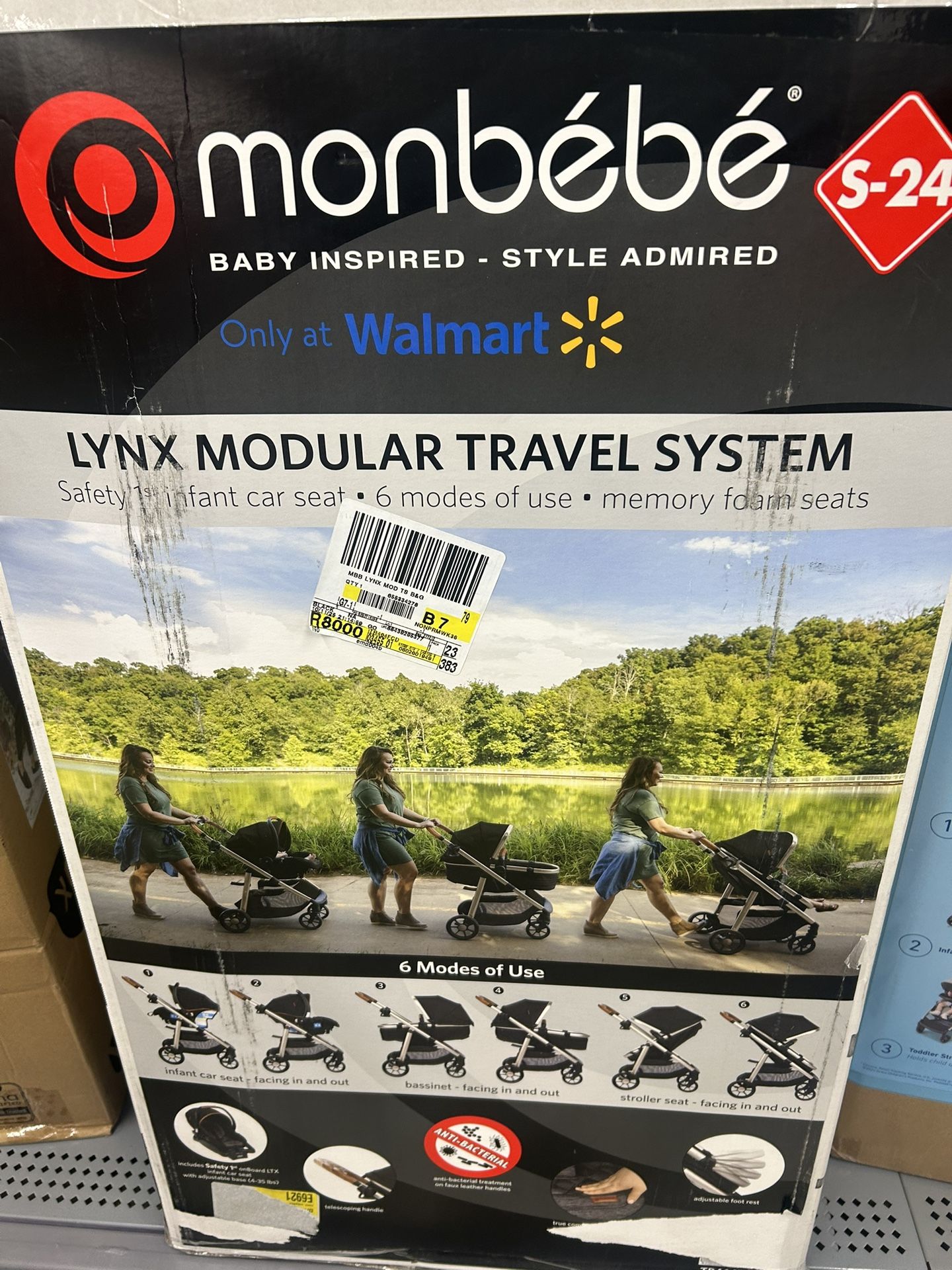 Monbebe Lynx Modular Travel System Stroller Car Seat 