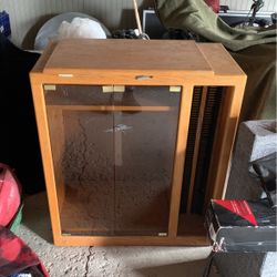 Oak entertainment center 