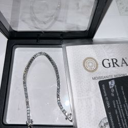 Tennis Bracelet.  S925 Moissanite.