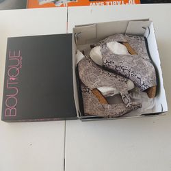 Wedge Snakeskin Sandals