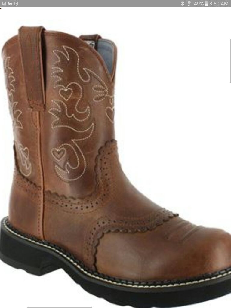 Ariat Fat Baby Saddle Western Boots 7.5 B