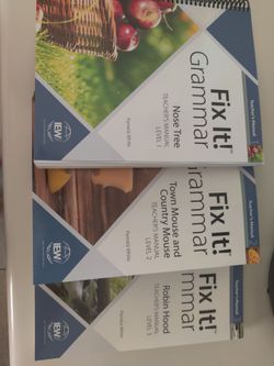 Fix it Grammar levels 1, 2, and 3