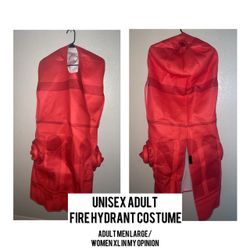 Adult Fire Hydrant Halloween Costume