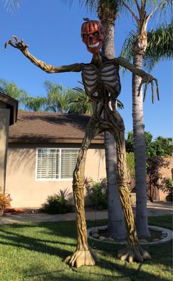 Home Depot 12 ft. Inferno Pumpkin Skelton