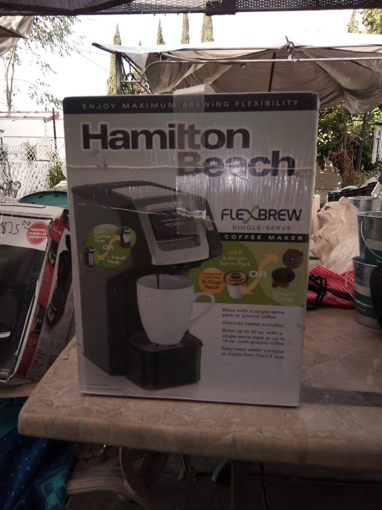 H A M I L T O N B E A C H. F L E X B R E W Coffee Maker New In The Box Serious Buyers