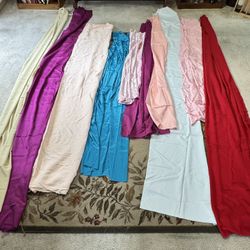 10 Fabrics Silky Synthetic Fabrics bundle. 