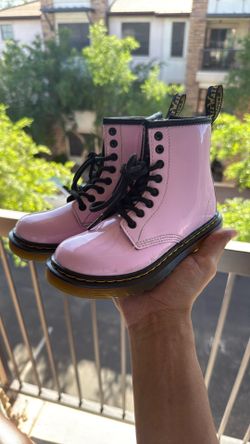 Crisp Toddlers Pink Dr. Martens Boots Size 12