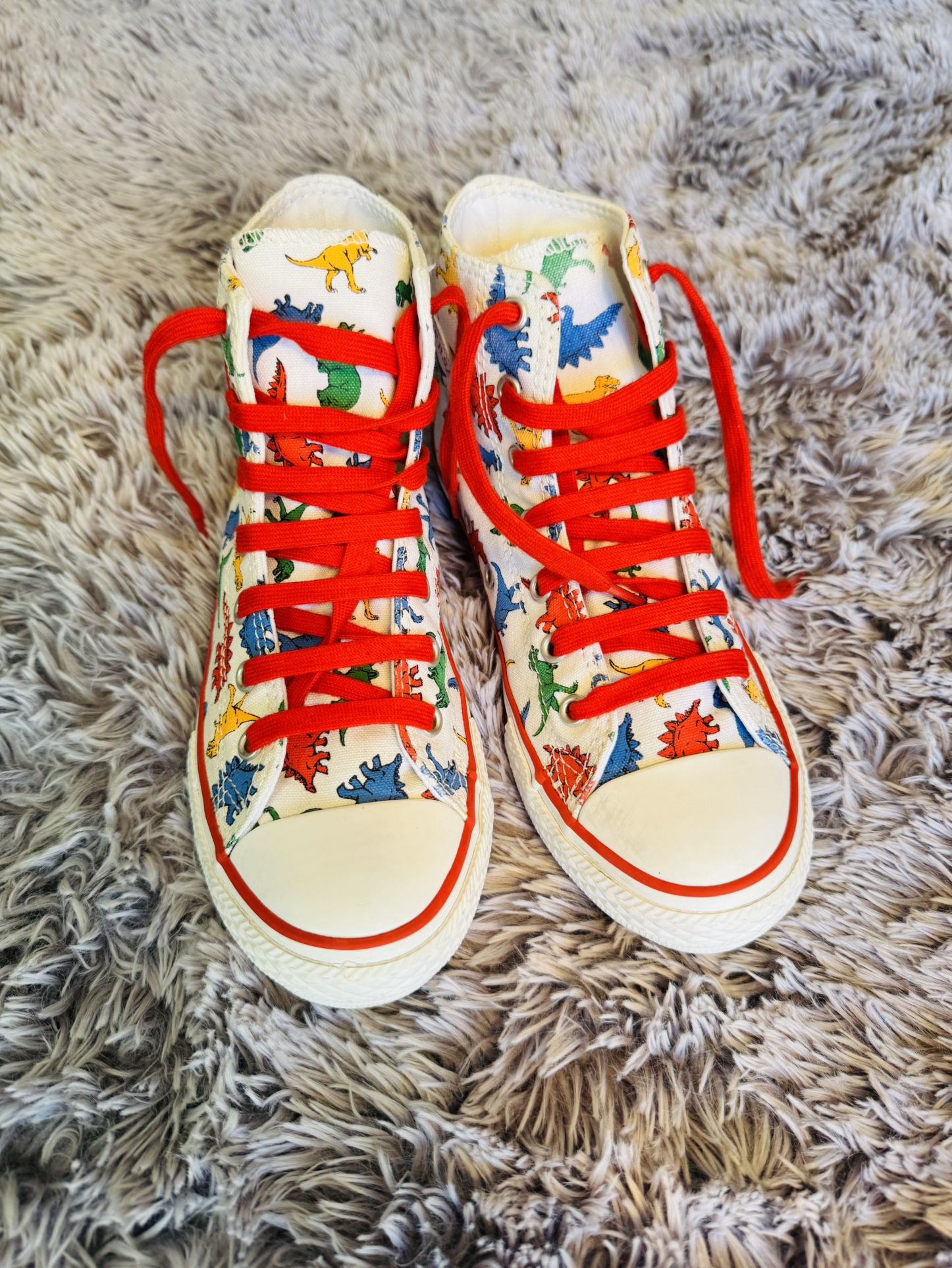 Converse Red and White Sneakers