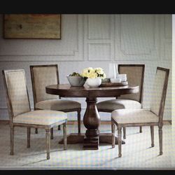 Pottery Barn Dining Table with Internal Built in Leaf for Sale. 