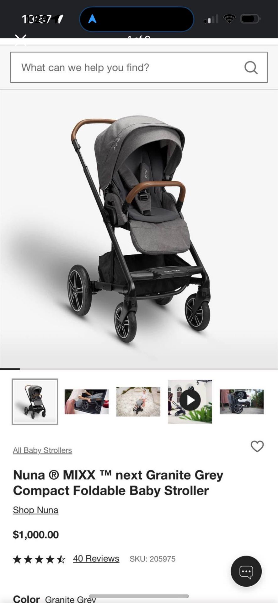 Nuna Mixx Next Granite Grey Stroller 