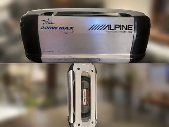 Alpine swe-1400 Powered Subwoofer 220watts Rare Japanese import.