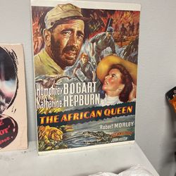 2 Humphrey Bogart Movie Posters New
