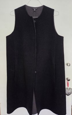 Eileen Fisher Brushed Wool Vest