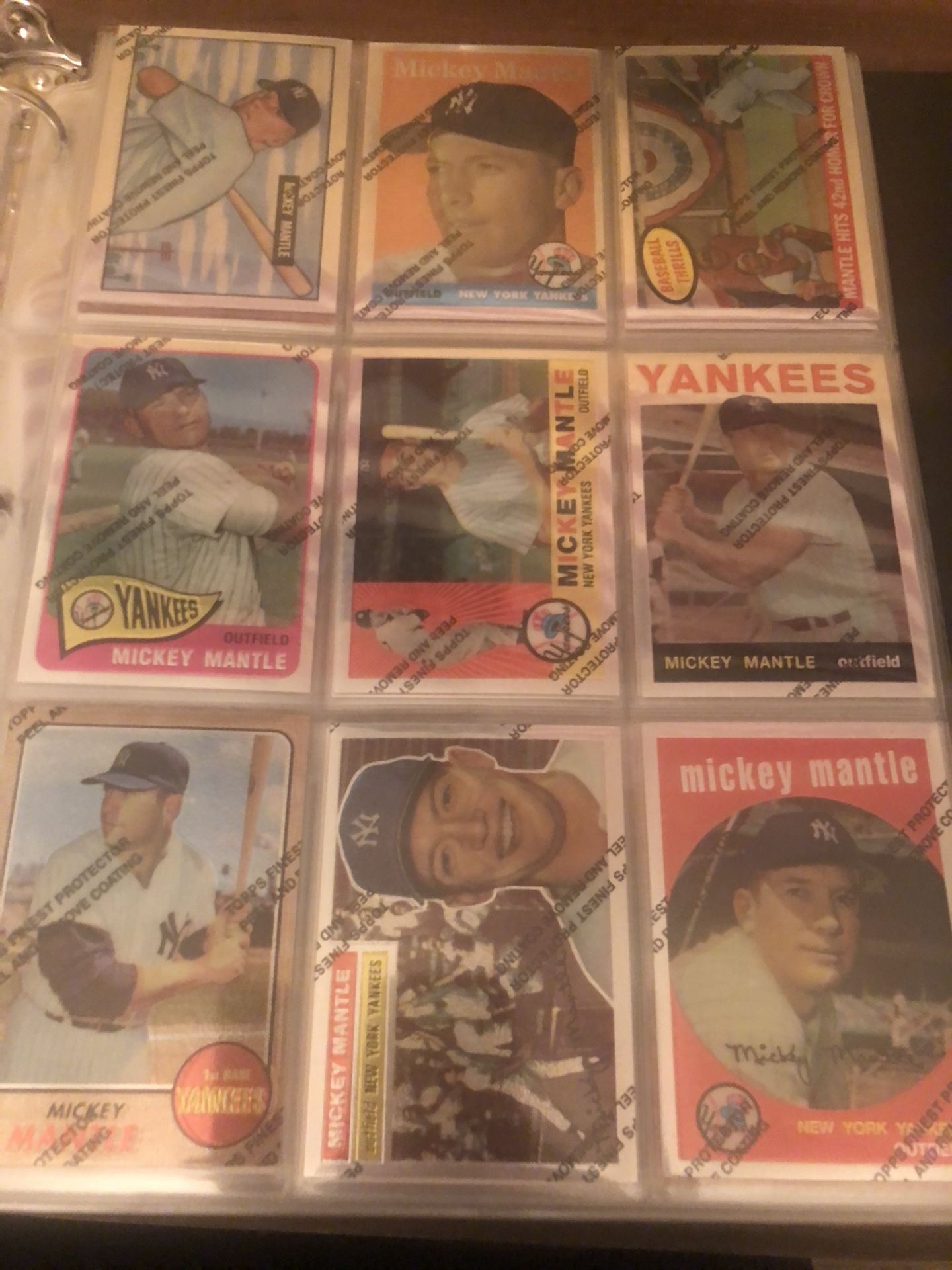 Check page for old baseball cards