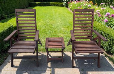 IKEA Outdoor Adjustable Chairs  and Table - 3 Sets Available