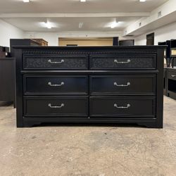 Black 6 Drawer Dresser