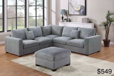 Sectional Sofa with ottoman