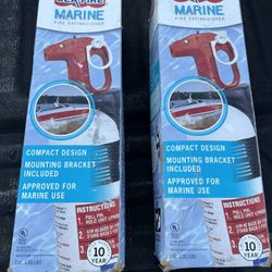 Set Of 2 Marine Fire Extinguishers 