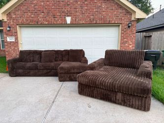 Sectional and sofa set