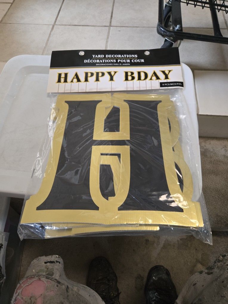 Happy Birthday Yard Deco